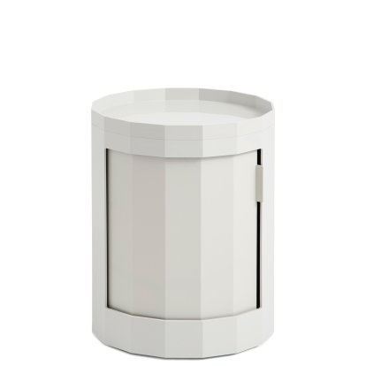 Caisson Facet Cabinet, H 49 x Ø 38 cm, Gris brouillard