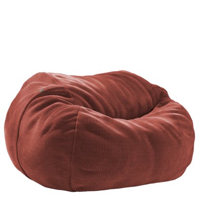 Beanbag Vetsak, L (H 90 x Ø 140 cm), Cord velours - Brique