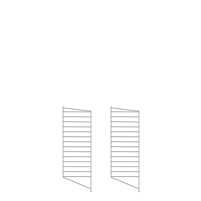 Échelle sur pied String System, Lot de 2, 85 x 30 cm, Gris foncé