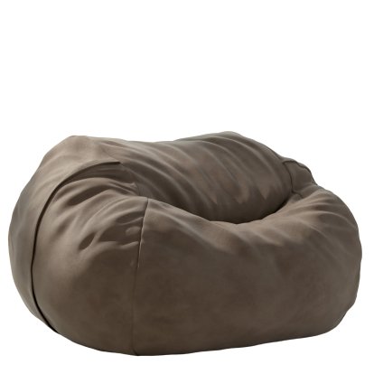 Beanbag Vetsak, L (H 90 x Ø 140 cm), Cuir - Cacao