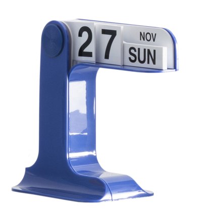 Calendrier de bureau Timor, Bleu