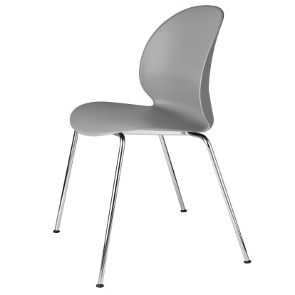 Chaise N02, Gris, Chromé