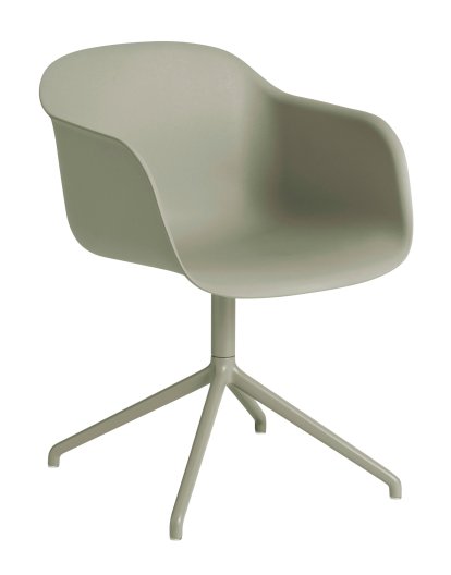 Fauteuil Fiber Swivel, Vert dusty