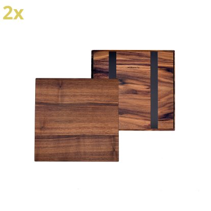 Plateau en bois pour étagères USM Haller, taille L, 35 cm x 35 cm, Noyer américain