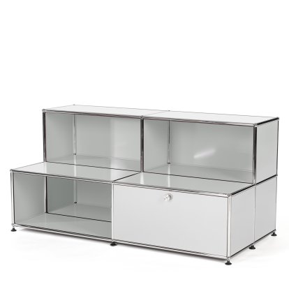 Buffet USM Haller pour enfants M avec marches, Gris clair RAL 7035