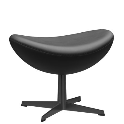 Repose-pied l'Oeuf, Cuir Essential, Noir, Noir