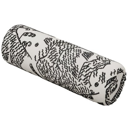 Coussin Sander, Rouleau, Tiger Mountain - Noir/blanc Col. 001
