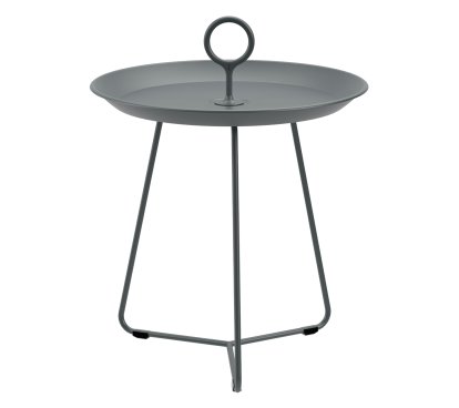Table d'appoint Eyelet , H 45,5 x Ø 45 cm, Gris foncé