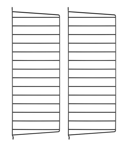 Échelle murale String System, Lot de 2, 75 x 30 cm, Noir