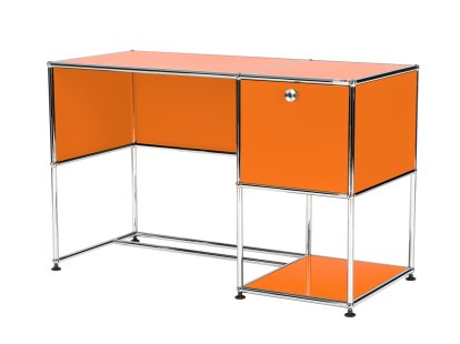 Bureau USM Haller Home Office, Orange pur RAL 2004, Sans passe-câbles