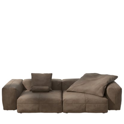 Vetsak Sofa Set 2, L, Cuir - Cacao, Avec coussin