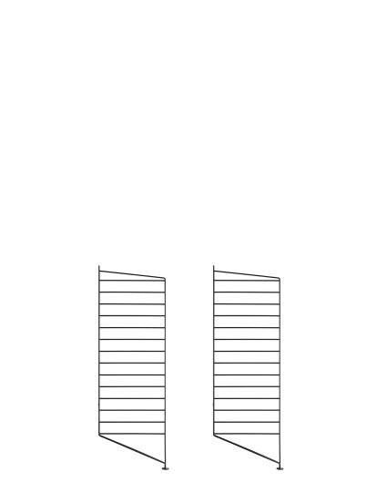 Échelle sur pied String System, Lot de 2, 85 x 30 cm, Noir