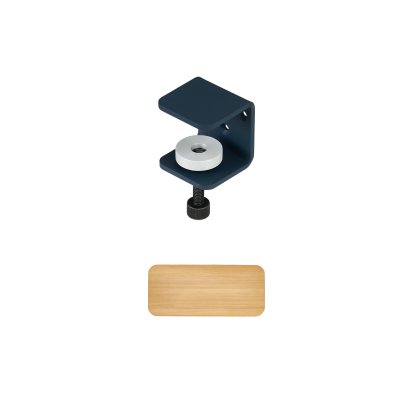 Etagère murale Tiptoe chêne massif, Étagère murale 45 cm, Bleu nuit