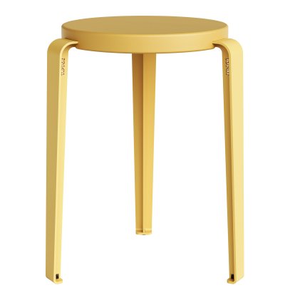 Tabouret Lou, édition Chroma, Jaune brioche