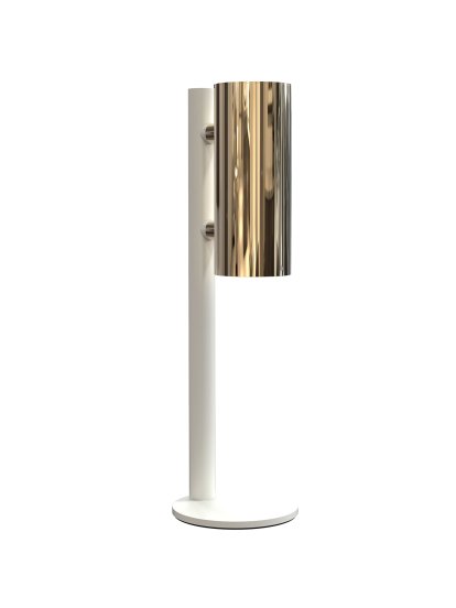 Nova distributeur de Désinfection De Table, Blanc mat, Or poli