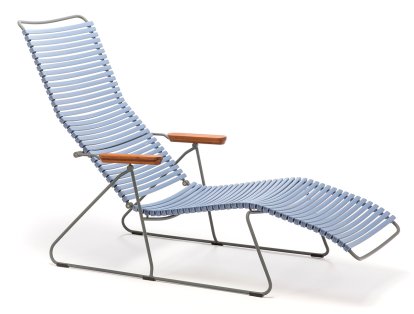 Chaise longue Click, Bleu pigeon