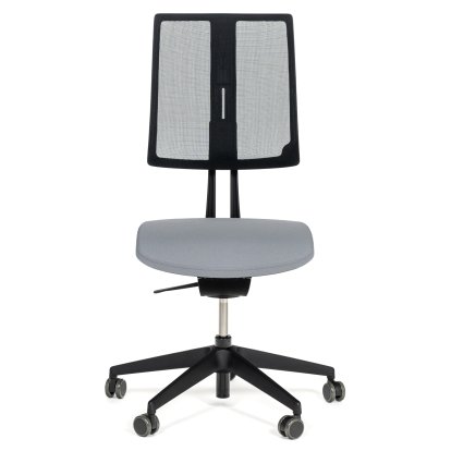 Chaise de bureau pivotante Equo, Noir, Filet, Xtreme Plus (PG0), Gris clair YS094, C30 KST avec réglage de la profondeur d'assise, Standard 100 mm, Sans accoudoirs, Avec roulettes dures