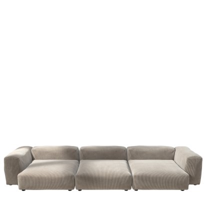 Vetsak Sofa Set 5, Cord velours - Platinum, Sans coussin