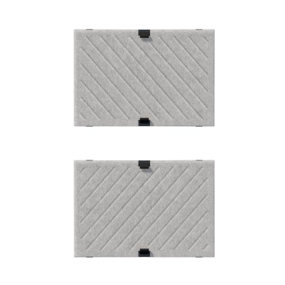 Soft Panel USM Haller Mono pour étagère USM, 50 cm x 35 cm, Gris, Diagonales