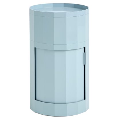 Caisson Facet Cabinet, H 66 x Ø 38 cm, Brouillard bleu