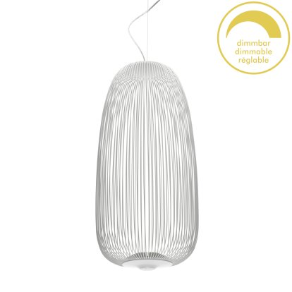 Spokes, Ø32,5 cm, Blanc, Dimmable