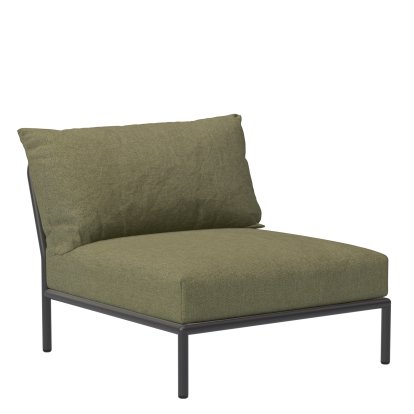 Fauteuil lounge Level 2, Gris foncé, Feuille