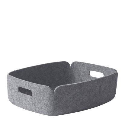 Panier/plateau Restore, L 40 cm x L 31 cm , Gris