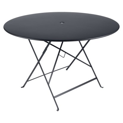 Table pliante Bistro ronde, H 74 x Ø 117 cm, Carbone