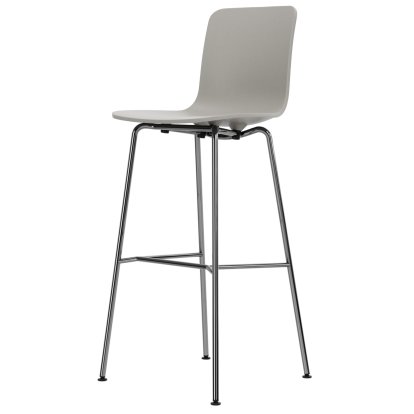 Tabouret de bar HAL RE, Warmgrey RE, Version bar: 780 mm, Chromé