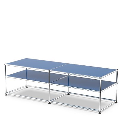 USM Haller table d'appoint type 1, Métal, Bleu gentiane RAL 5010