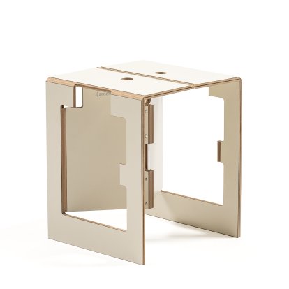 Tabouret pliant Falter, Poudre beige