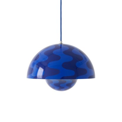 Suspension Flowerpot VP7, Bleu cobalt/bleu crépuscule