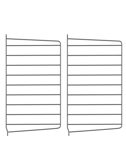 Échelle murale String System, Lot de 2, 50 x 30 cm, Gris foncé