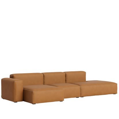 Mags Soft Sofa Combinaison 4, Accotoir à gauche, Cuir Sense - cognac