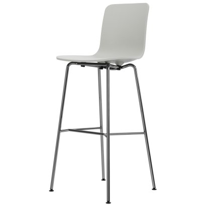 Tabouret de bar HAL RE, Coton blanc RE, Version bar: 780 mm, Chromé