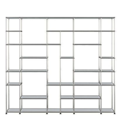 USM Haller Étagère de salon XXL, Argent mat USM