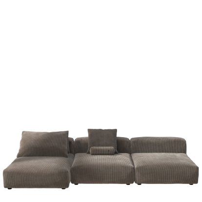 Vetsak Sofa Set 4, Cord velours - Mocha, Avec coussin