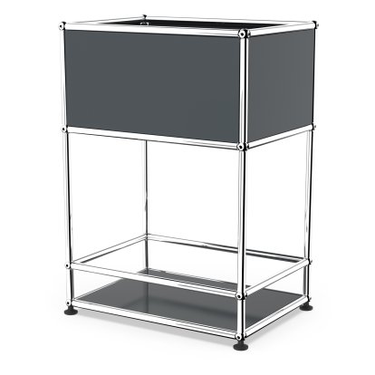 USM Haller meuble de bar type 2, Anthracite RAL 7016, Patin de nivelage