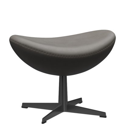 Repose-pied l'Oeuf, Cuir Essential, Lave, Noir