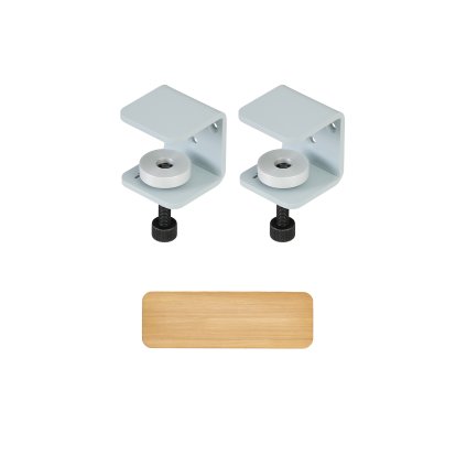 Etagère murale Tiptoe chêne massif, Étagère murale 60 cm, Bleu pâle