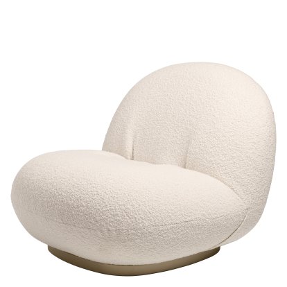 Fauteuil Lounge Pacha, Karakorum, Or nacré, Fixe