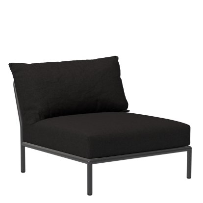 Fauteuil lounge Level 2, Gris foncé, Char