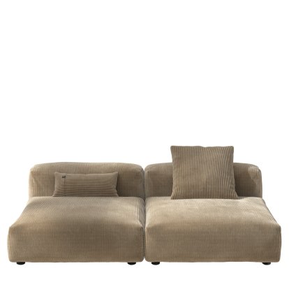 Vetsak Sofa Set 1, L, Cord velours - Sable, Avec coussin
