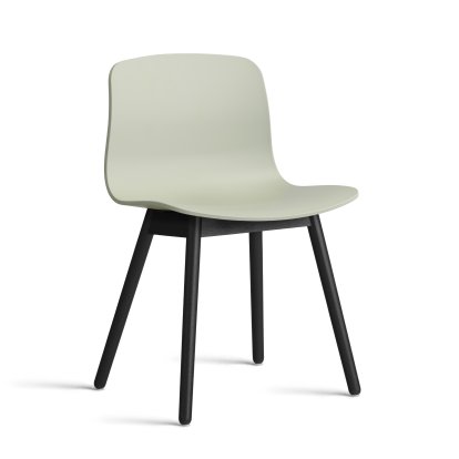 Chaise About A Chair AAC 12, Pastel green 2.0, Chêne laqué noir