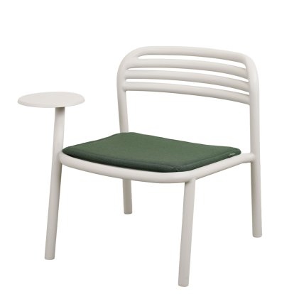Fauteuil lounge Bliss avec table d'appoint, Sable, Vert clair