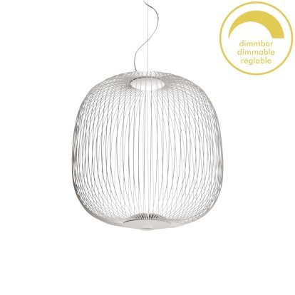 Spokes, Ø52 cm, Blanc, Dimmable