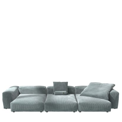 Vetsak Sofa Set 5, Cord velours - Menthe, Avec coussin