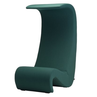 Fauteuil Amoebe Highback, Tissu Volo, forêt