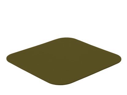 Tapis en feutre pour Componibili, 1, Carré (coins ronds), 36 x 36 cm, 003 olive foncé