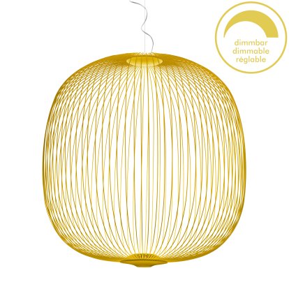 Spokes, Ø70 cm, Jaune doré, Dimmable